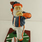 Game Day Santa Auburn University 1998 Limited Edition Figurine on Wood Base 9"h