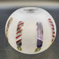 Teleflora Frosted Glass Vase Hand Painted Birthday Candles Multicolor 4.5" China
