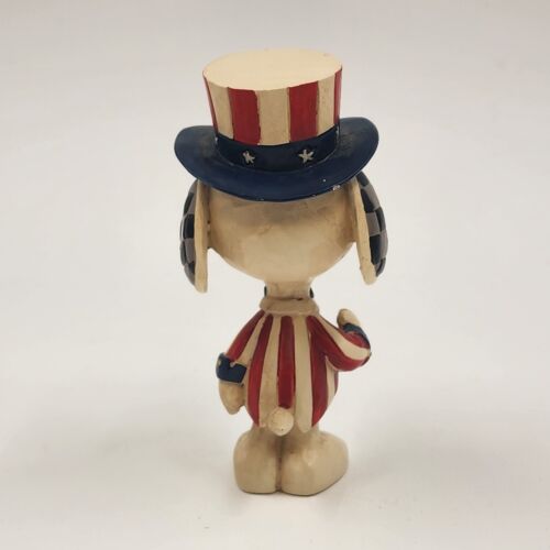 Peanuts Patriotic Snoopy Miniature Figurine by Jim Shore 3.75" Tall Multicolor