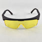 Gateway Strobe Safety Glasses Lightweight Telescoping Temples Side Shields Z87.1 (Black Frame, Amber Lens)