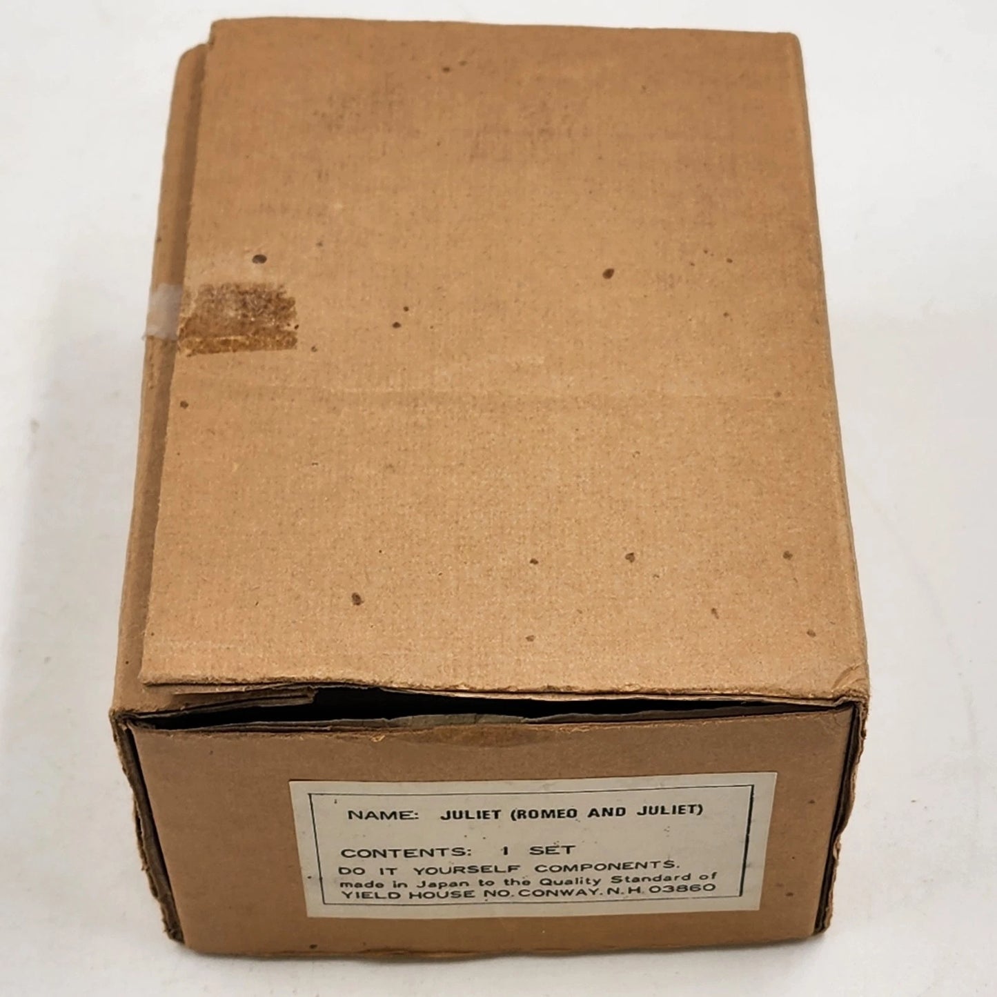 Juliet Porcelain Doll Kit Yield House 1970's Vintage Head Arms Legs Bisque NIB