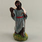 Hollow Chalk Ware Plaster Nativity Scene Black Shepherd Figurine Vintage