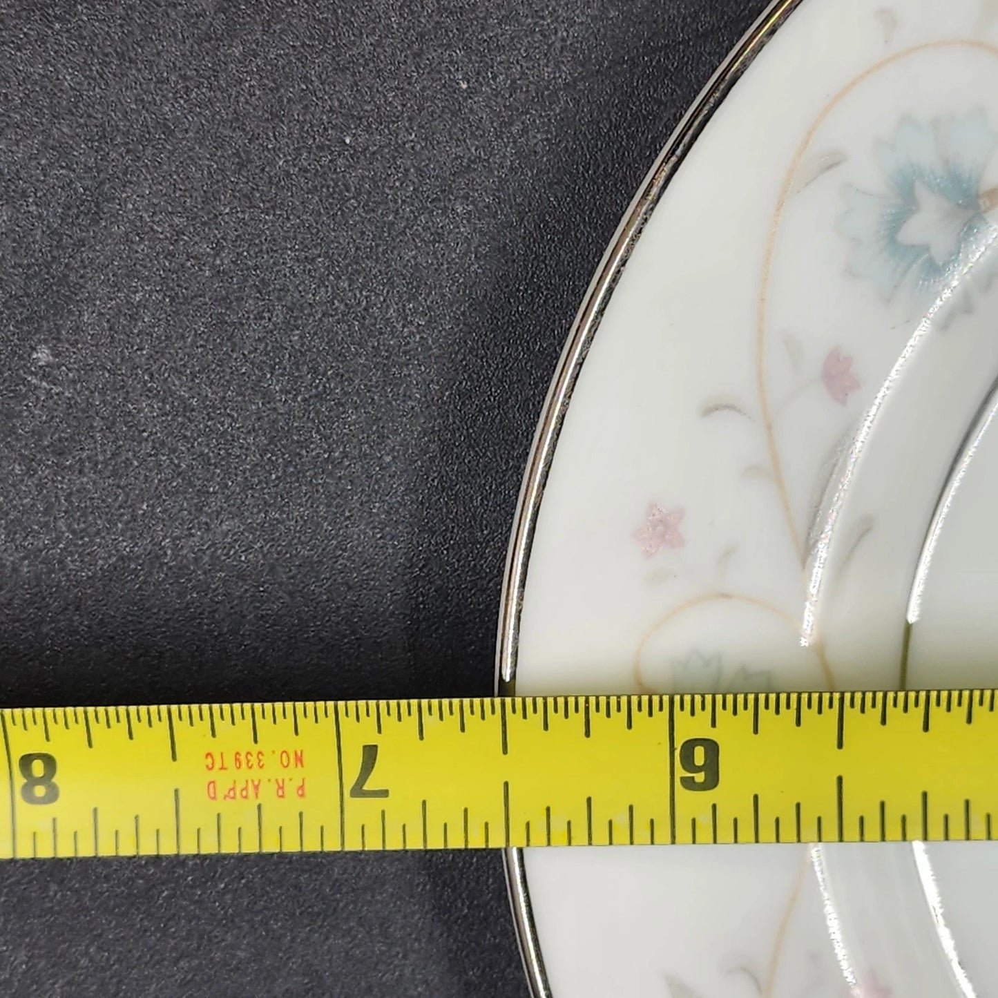 English Garden 1221 Bread Butter Plates Set of 6 Platinum Fine China 6.5" Japan