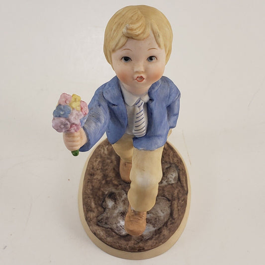 Vintage Lenox Monday's Child Days of the Week Figure Fair of Face Japan Flowers