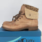 Cliffs by White Mountain Duena Tan Hiker Booties Womens 8M