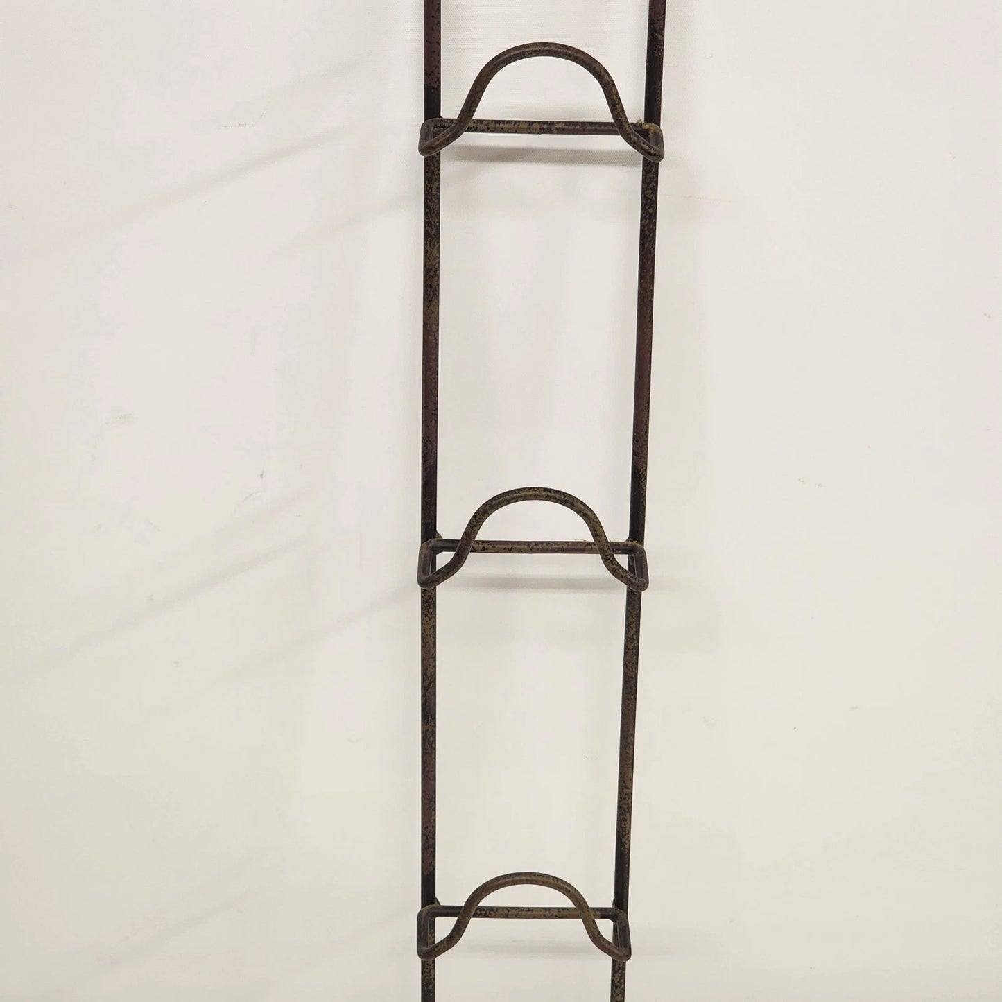 Wrought Iron Plate Wall Hanger Vegetable Plates 4 Pc Set Kitchen Display Decor