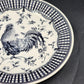 Queen’s Churchill Rooster Dinner Plate Black 10.5" Toile Floral Gingham Colombia
