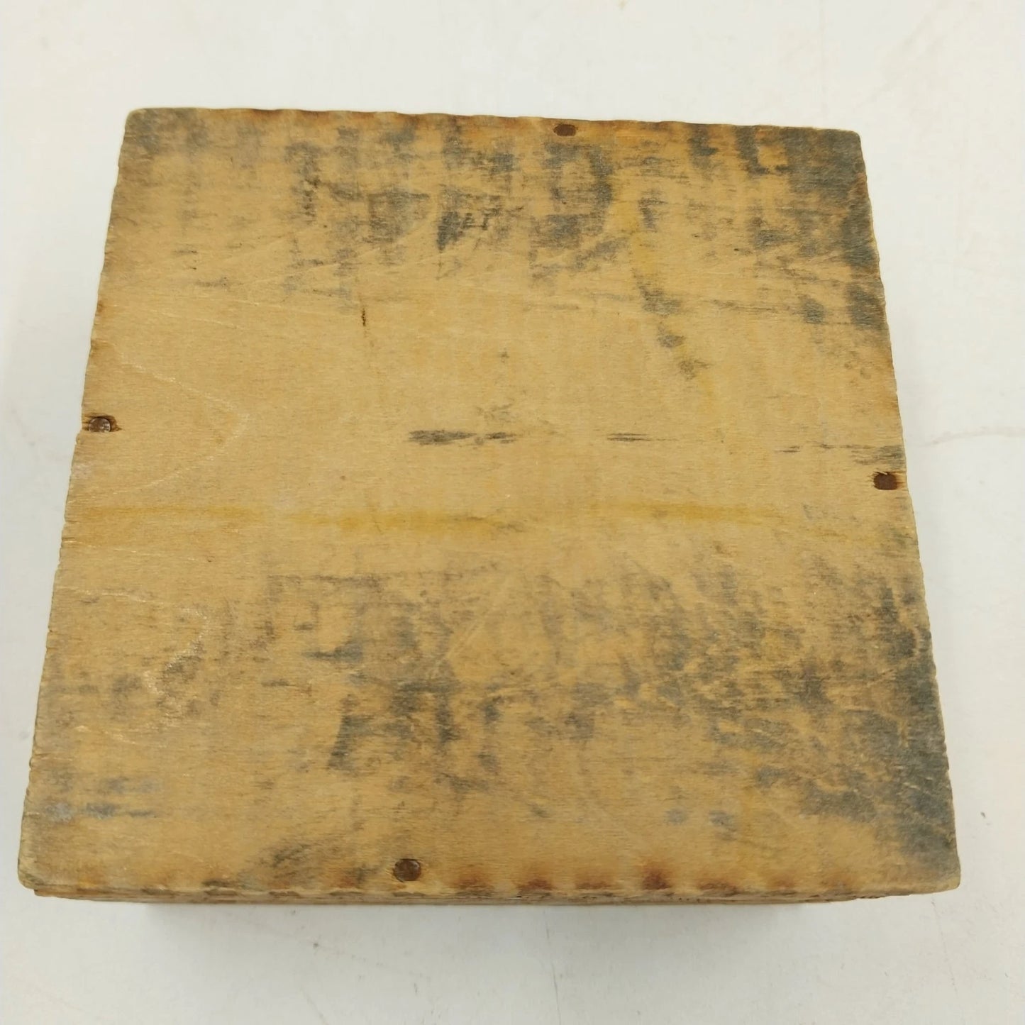 Pressed Wood Cigarette Candy Box 4" Hinged WIZARD Pyrography LF Grammes & Son PA