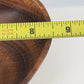 Monkey Pod Natural Wood Bowl 6" Hand Carved Spade Shape Kiln Dried Philippines