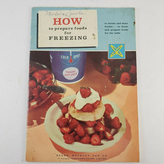 How To Prepare Foods For Freezing Manual 1959 Sears Coldspot Freezer 13th Editio