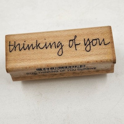 3 Rubber Stamps Love Theme With Love Thinking Of You Birthday Sentiment