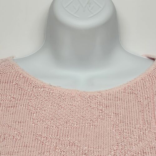 Positively Petite Woman's Mervyns Pink Petite Large Tight Knit Blouson Top
