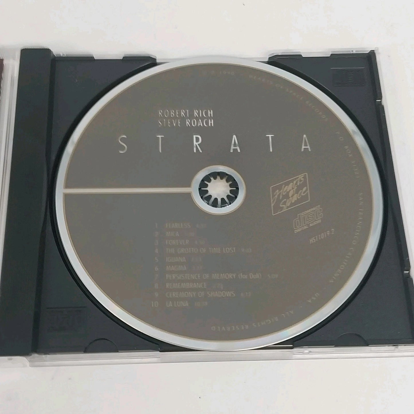 Strata by Robert Rich and Steve Roach CD 1990 Hearts of Space Records Ambient