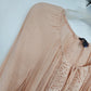 Zac and Rachel Peach Lace Blouse Boho Tie Neck Women Medium
