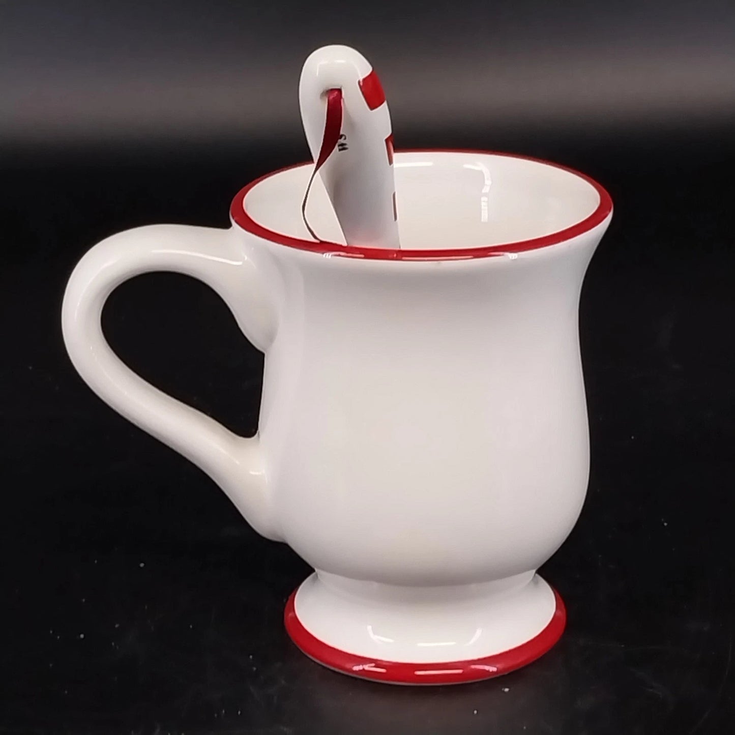 Williams Sonoma Snowman Chef Mug w Spoon Cocoa Cup Christmas Collectible China
