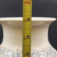 Large Macau Urn-Style Vase – Hand-Painted Pink & Blue Floral Design – 15" x 8" Vintage Oriental-Inspired Home Décor