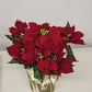 Poinsettia In Pot Artificial Floral Holiday Decor Decoration 18" Christmas Red