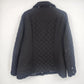 Calvin Klein Women's Quilted Jacket PXL Black Diamond Snap Front Faux Fur Lining