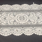 Lace Table Runner Scarf Oval Doily Off White Floral Crochet 30x14 Minor Flaws
