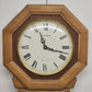 Daniel Dakota Oak Wall Clock Quartz Pendulum Westminster Chime