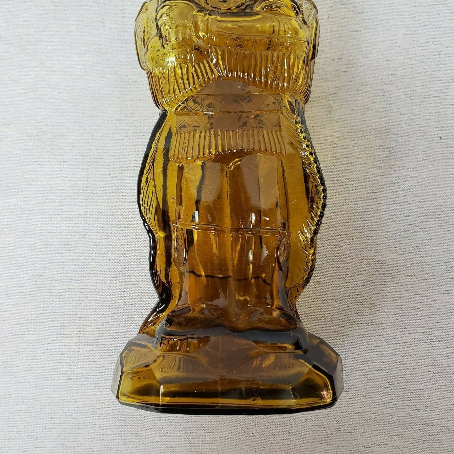 Vintage 1974 Cigar Store Indian Glass Liquor Decanter Bottle Tobacco Statue JSNY