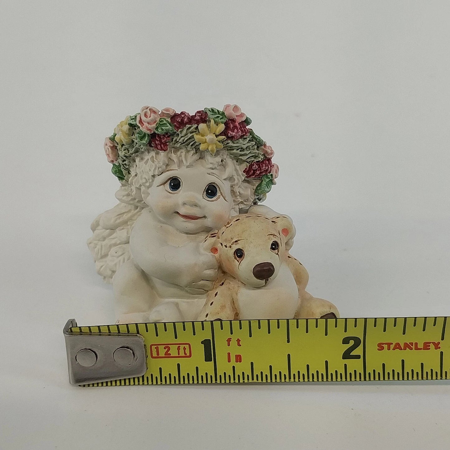 Dreamsicles Playmates Cherub Teddy Bear Figurine DC020 1.75" 1996 Vtg Cast Art