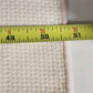 Off White Tablecloth w Waffle Woven Weave Motif Overlock Hem 50" x 70" Rectangle