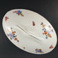 Covered Vegetable Oval Serving Dish Floral Porcelain H J Co Bavaria Antique