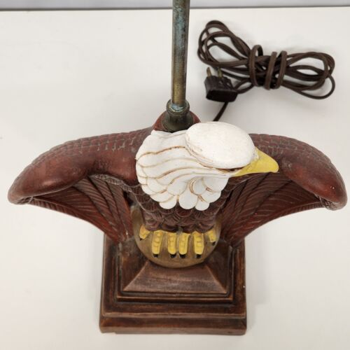 Atlantic Mold Lamp American Bald Eagle Base Handmade Painted Ceramic Lighting