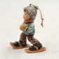 Berta Hummel WALKING THRU THE SNOW Ornament Goebel Boy 3" 1999 Ashton Drake