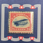 America’s First Airmail Stamp 1918 Scott C3 Curtiss Jenny MNH NH PCS Folio Set