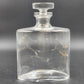Waterford Clear Glass Oval Liquor Decanter with Stopper Spirit Barware 6"x3"x9"h