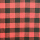 Oversized Tartan Scarf Shawl Red Black Plaid Large Buffalo Check Wrap 78"x27"