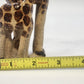 Studio Pottery Giraffe Family Figurine Brown Speckled 7" Artist Marked