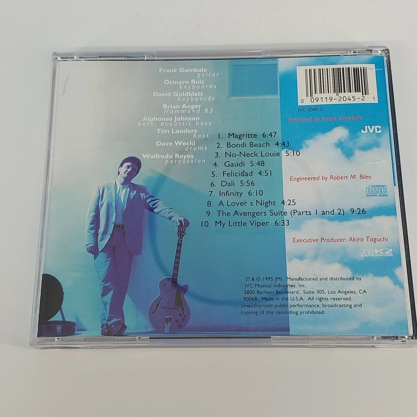 Frank Gambale Thinking Out Loud CD 1995 JVC Jazz Fusion Instrumental Guitar Vtg