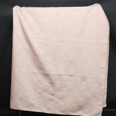 Rose Pink Rectangle Tablecloth with Windowpane Checkered Striped Design 50"x70"
