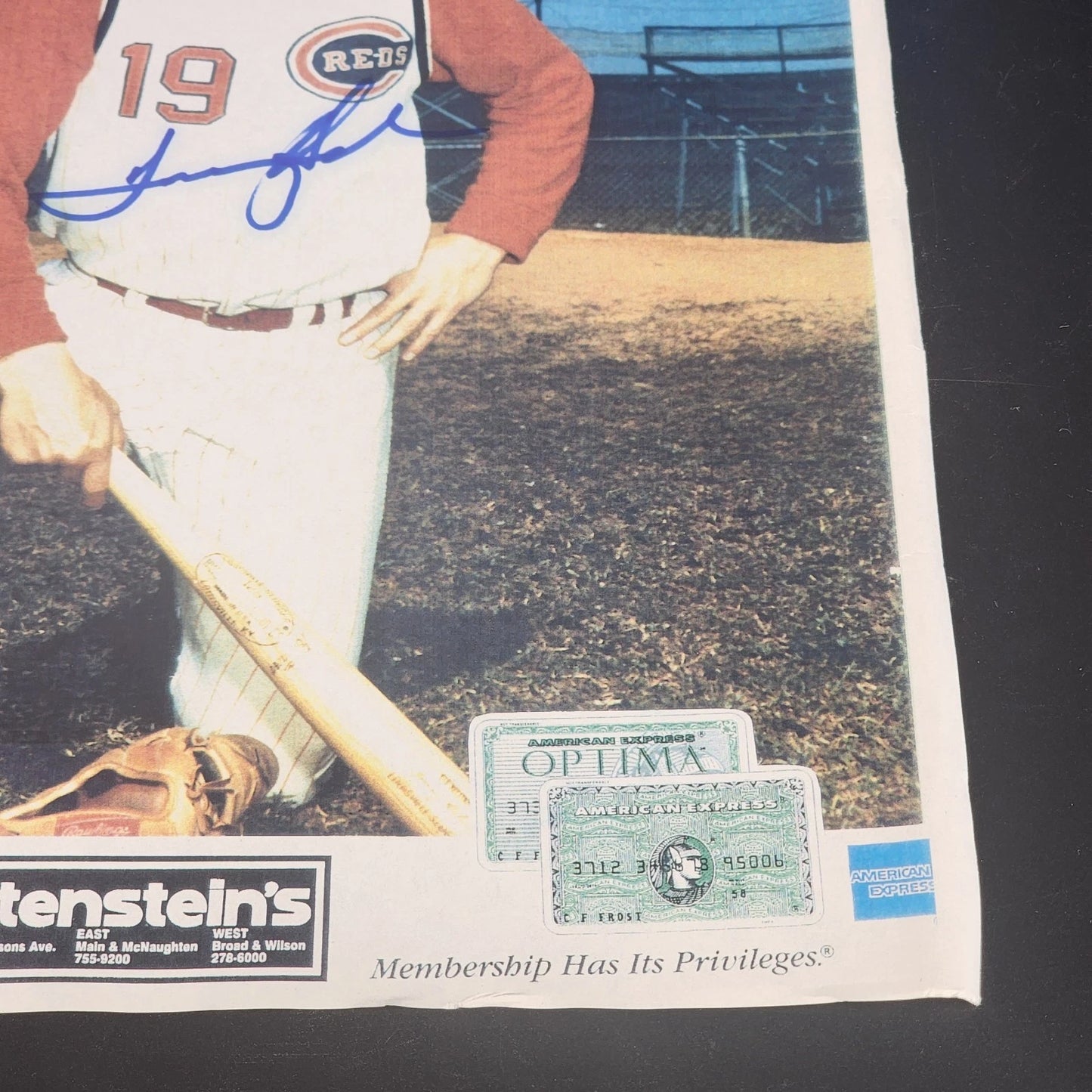 Tommy Helms Autographed Photo 8.5x11 Cincinnati Reds MLB
