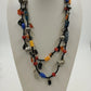 Necklaces Lot Beaded Chain Boho Multicolor Art Glass & Textured Black Orange