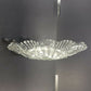 Federal Glass Pioneer Fruit Bowl 11in Clear Ruffled Edge Vintage
