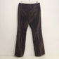 Ruff Hewn Brown Pants Womens Size 10 Cotton Faux Suede Feel Straight Leg Classic