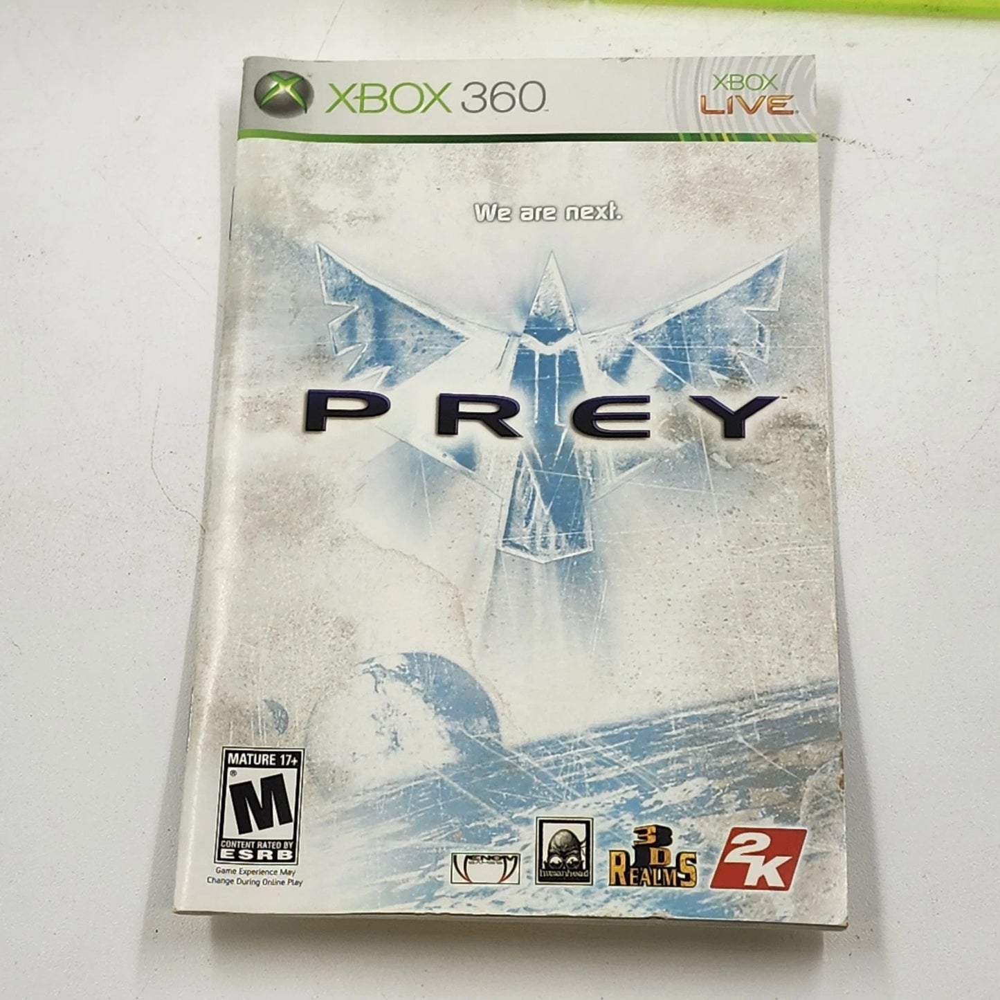 Prey We Are Next Microsoft Xbox 360 2006 Video Game First Person Shooter 2K Game