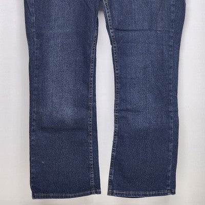 Riders Women's Dark Blue Denim Jeans Pants Size 14P High-Rise Straight Legged