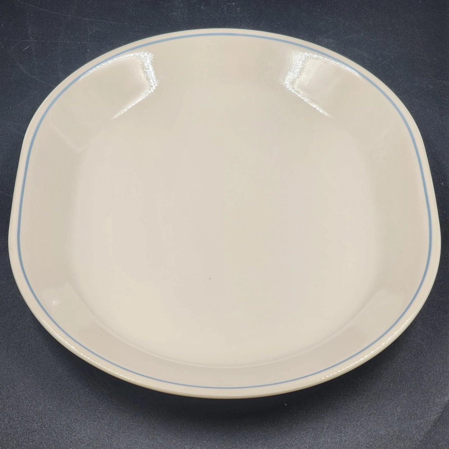 Corelle Blue Lily Oval Serving Platter Vintage Sandstone 12" USA