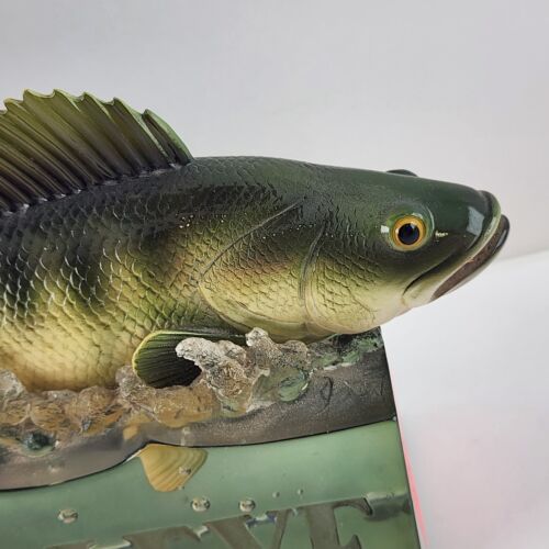 2007 Enesco Wistful Fisherman Walleye Composite Fish Display Figurine 9"L x 5"T