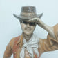 Atlantic Mold Cowboy Figurine 24in Ceramic Statue Rifle Revolver Western Vintage