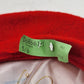 Lord & Taylor Red Wool Basque Beret Satin Lined French Style Hat Cap 11" Vintage