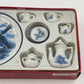 Miniature Tea Set 23774 Blue Windmill 4.5" China w/ Box Collectible Decor