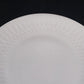 Federal Milk Glass Snowden 10" Dinner Plate White Textured Rim Oven Ware USA