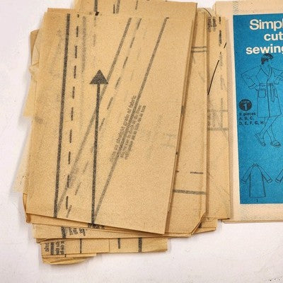 Simplicity 9637 Vintage Sewing Pattern Uncut 1971 Men's XL Robe Two Lengths