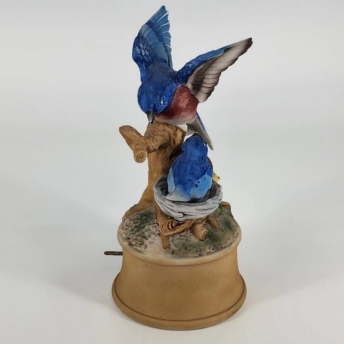 Gorham Bluebird Music Box Play THE WAY WE WERE Japan Porcelain 1978 Tested Works